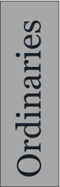 Ordinaries
