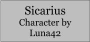 Sicarius Character by Luna42